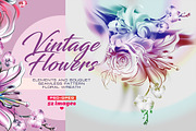Vintage flowers, photoshop art, a Decorative Illustration by Allween (Thumbnail 2 of 11)