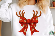 Faux Crochet Christmas Coquette Bow, an Illustration by Craft Nest (Thumbnail 2 of 7)
