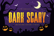 Dark Scary - Halloween Font, a Blackletter Font by alanwarstd (Thumbnail 1 of 5)