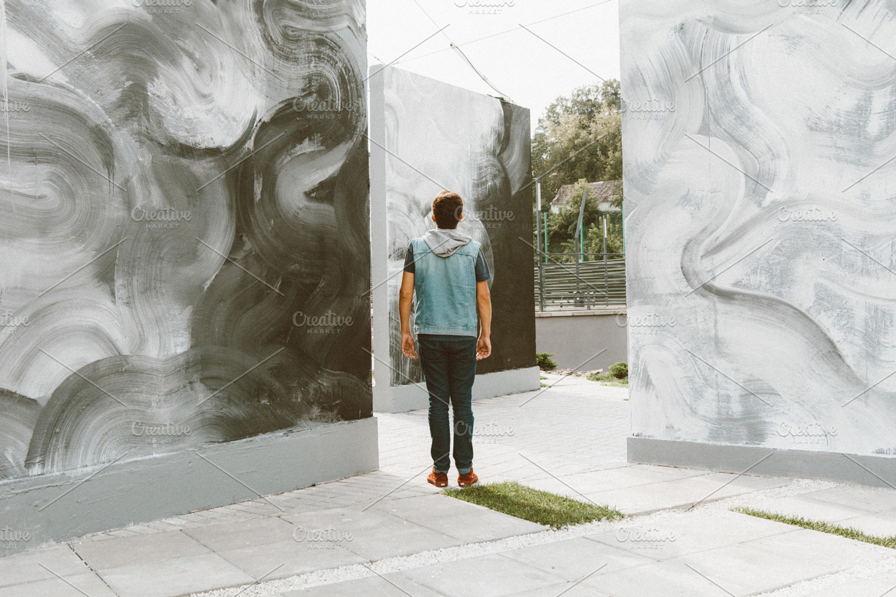 Man Looking on Street Art Space, an Architecture Photo by Pro.Motion