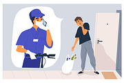 Contactless delivery, a Person Illustration by Good Studio (Thumbnail 1 of 3)