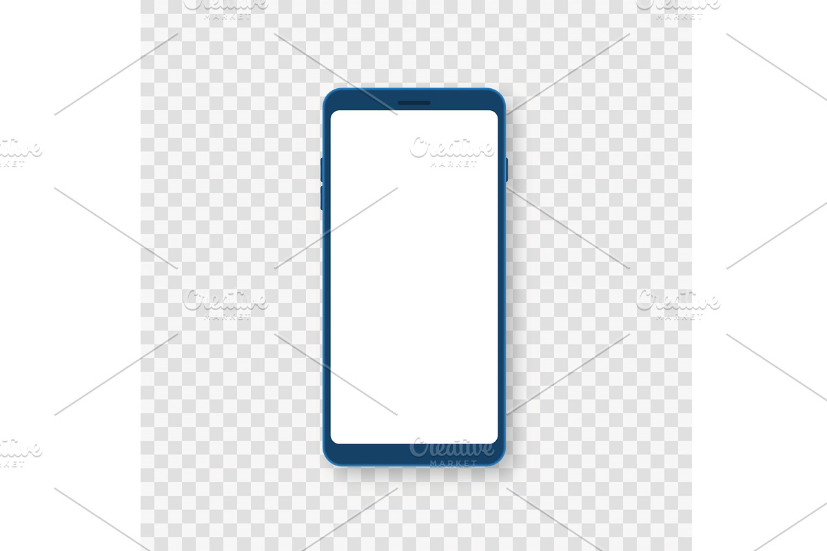 Blue smartphone, a Texture Illustration by Vector Creator