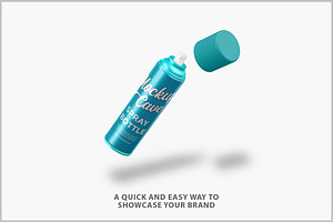 Spray Can Mockup PSD