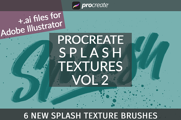 Vol2 Splash Textures for Procreate preview 4