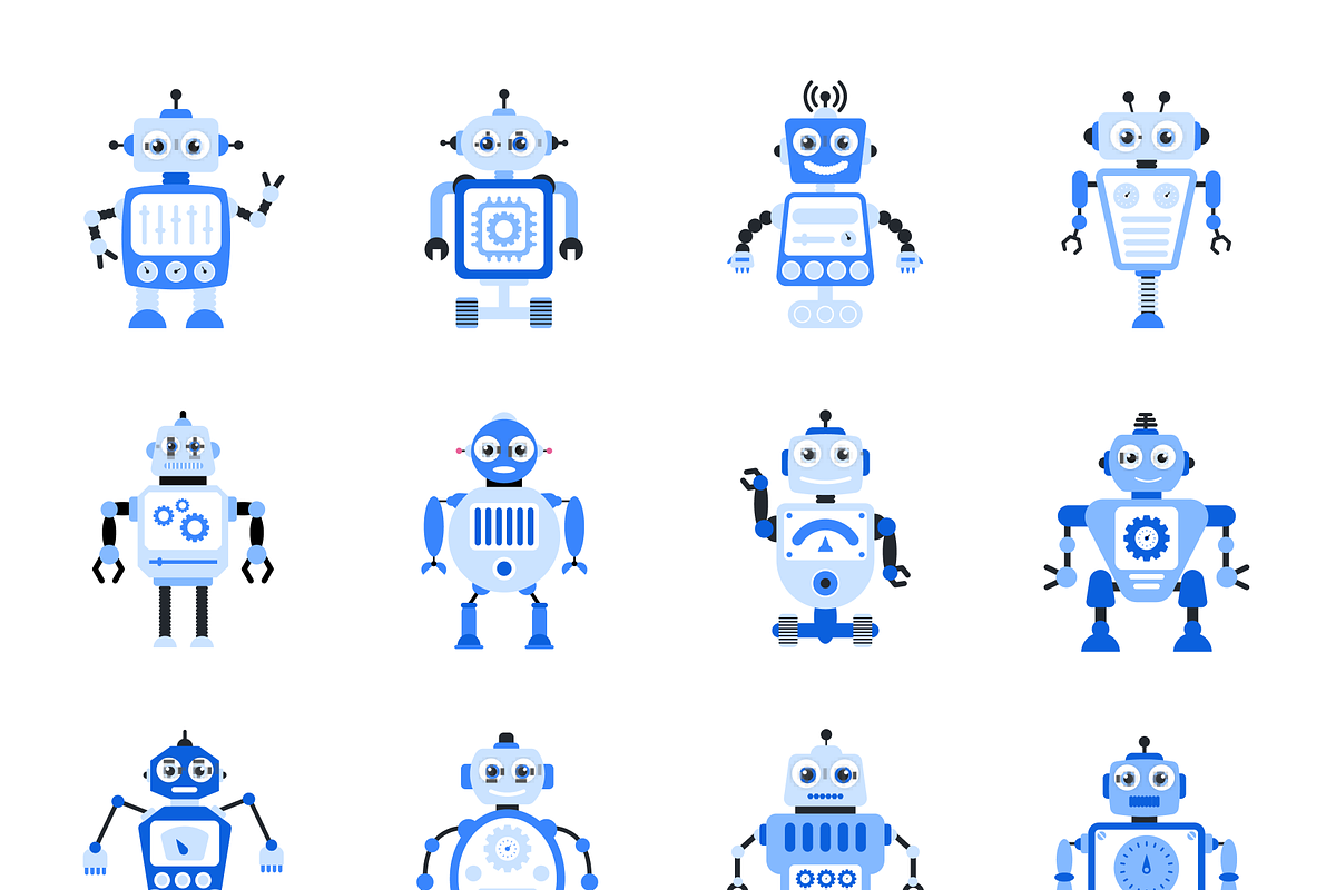 Robots Icon Set, an Emoji Icon by Brickclay (Photo 5 of 6)
