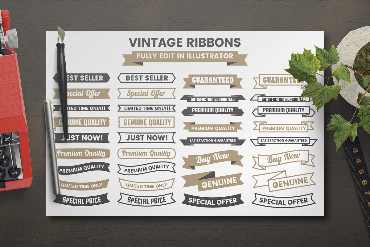 568 Vintage Objects and Badges, a Branding & Logo Template by Toonsteb (Photo 8 of 24)