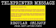Teleprinter Message