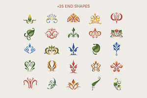 Art Nouveau Elements Set