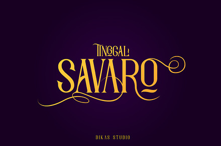Savaro Typeface, a Blackletter Font by Dikas Studio