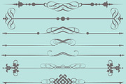Set Vector Vintage Elements, an Outline Icon by kio (Thumbnail 2 of 4)