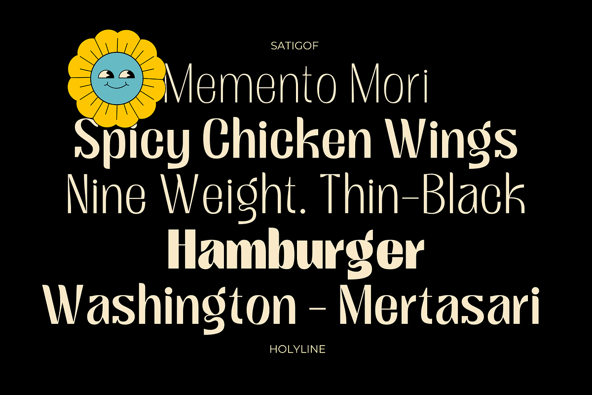 Satigof - Display Family, a Sans Serif Font by Holyline Design (Photo 9 of 16)