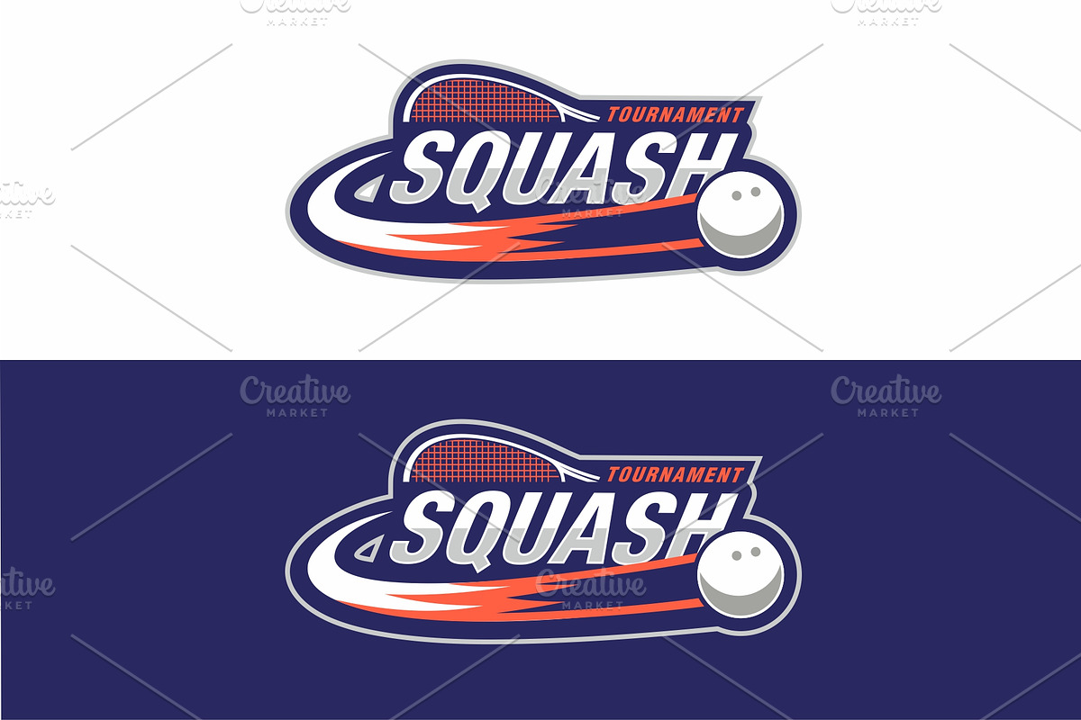 Squash tournament logo, a Branding & Logo Template by swarnstudio