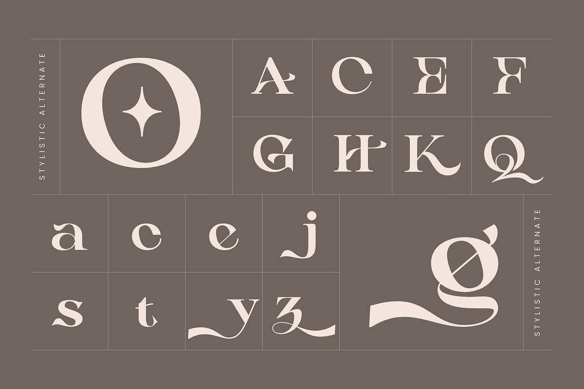 Aseno Modern - Ligatures Serif Font, a Serif Font by Nirmana Visual (Photo 10 of 17)