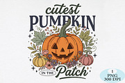 Cutest Pumpkin In The Patch PNG, a Seasonal Illustration by Daily.Designs (Thumbnail 1 of 5)