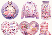 Watercolor Sweet Valentine Clipart, an Object Illustration by Design Scotch (Thumbnail 6 of 10)