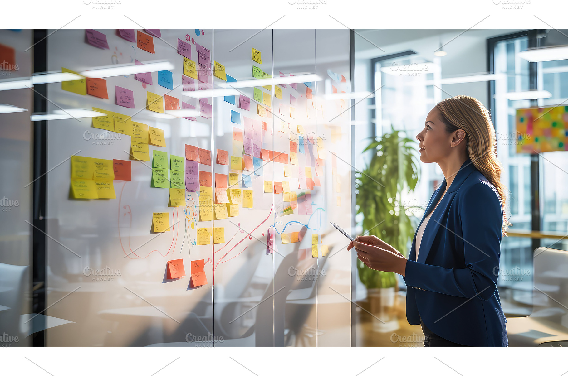 work person office background ai, a Business Photo by pikepicture