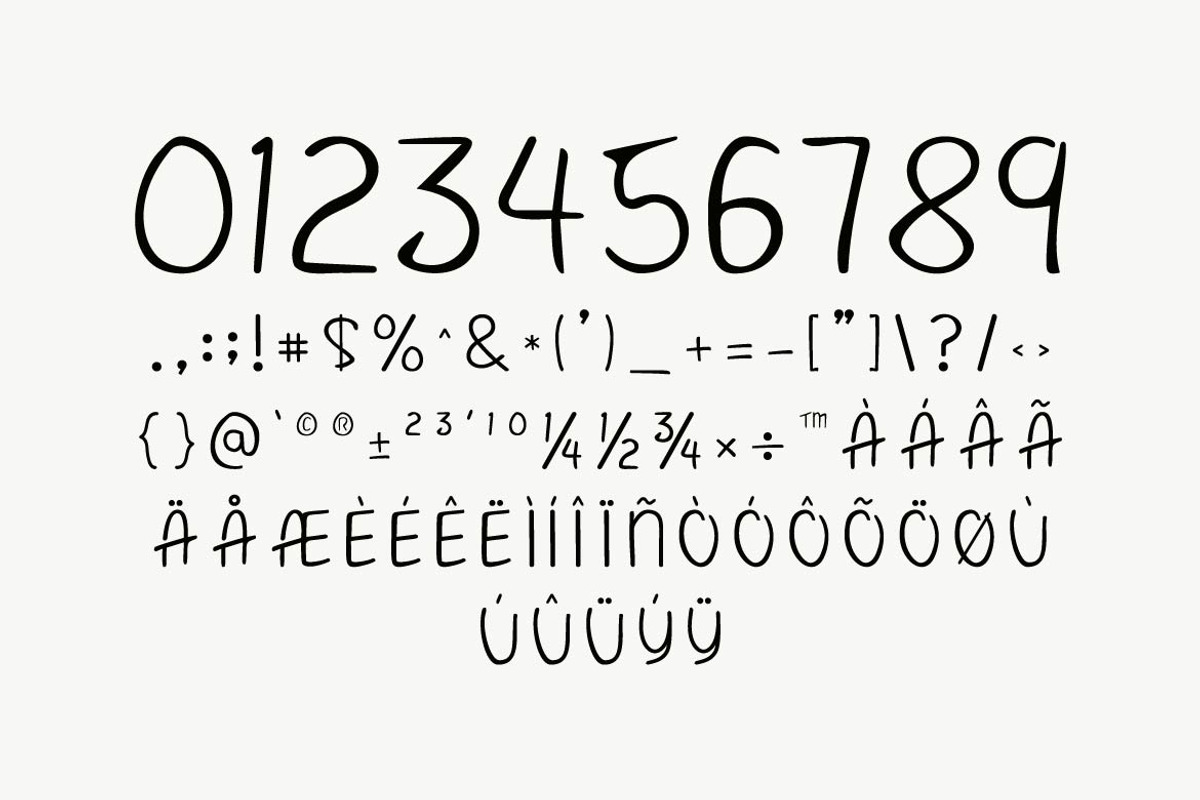 Sunny Notes Handwritten Font, a Handwritten Font by Artiveko (Photo 5 of 8)