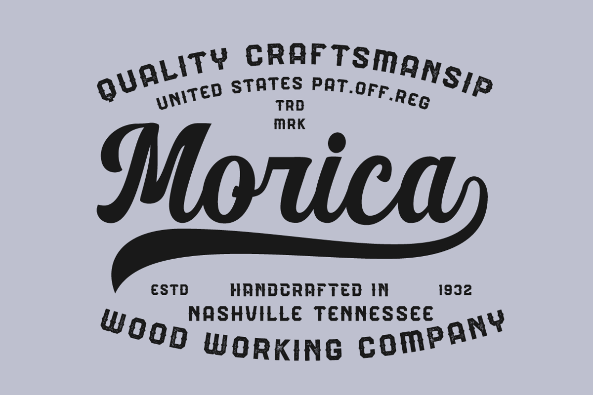 Authentic Vintage Sans & Script, a Script Font by Absonstype (Photo 7 of 12)