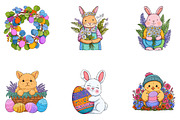 Green Cute Easter Clipart, an Illustration by CreationArt (Thumbnail 4 of 5)