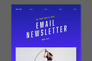 Digital Email Newsletter Layout