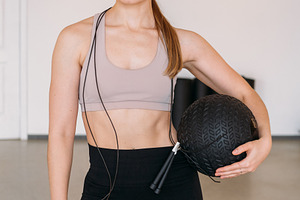 Healthy training fitness instructor woman young, a Person Photo by Photo Drive Studio