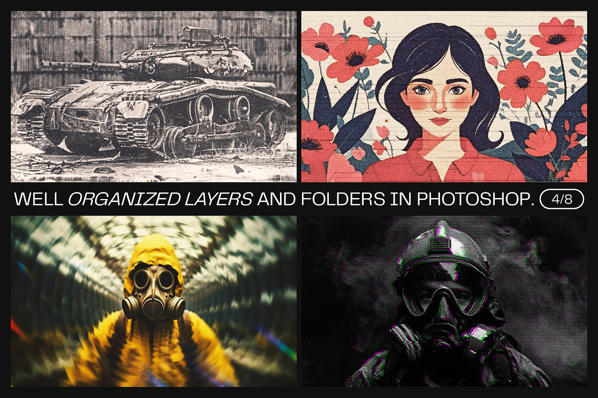 12 Photo Effect Templates, a Layer Style Add-On by iDoodle Studio (Photo 4 of 6)