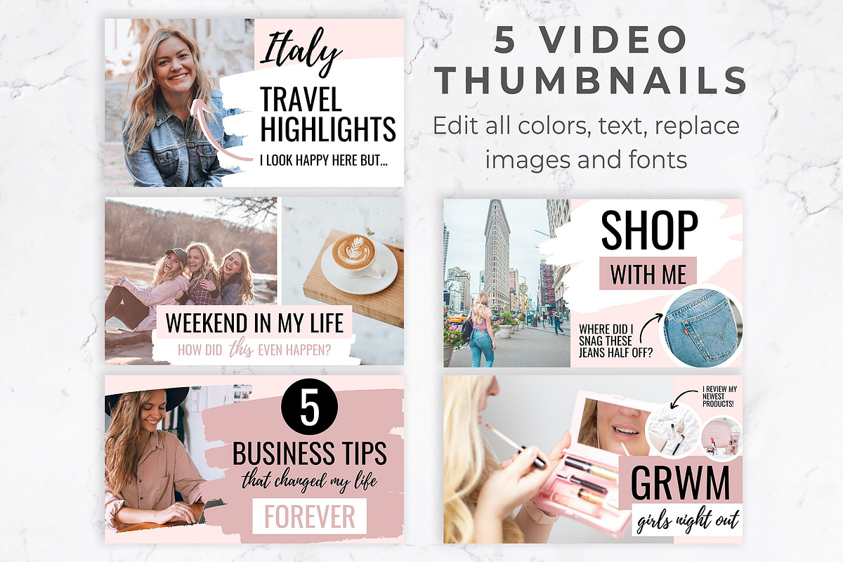 Youtube Channel Kit for Canva, a Social Media Template by Thirty One Palms Studio (Photo 4 of 7)