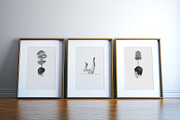 Mockup of frames on the floor., a Print Template by SFCRCH MOCKUPS (Thumbnail 1 of 3)