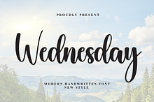 Wednesday | Script Font