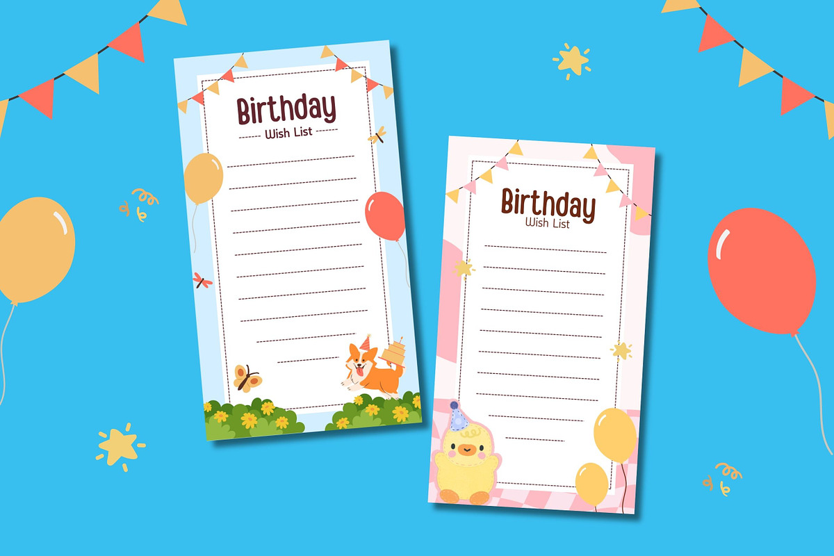 Cute Happy Birthday Wish List, a Templates & Theme by TemplateCastleStore (Photo 4 of 9)