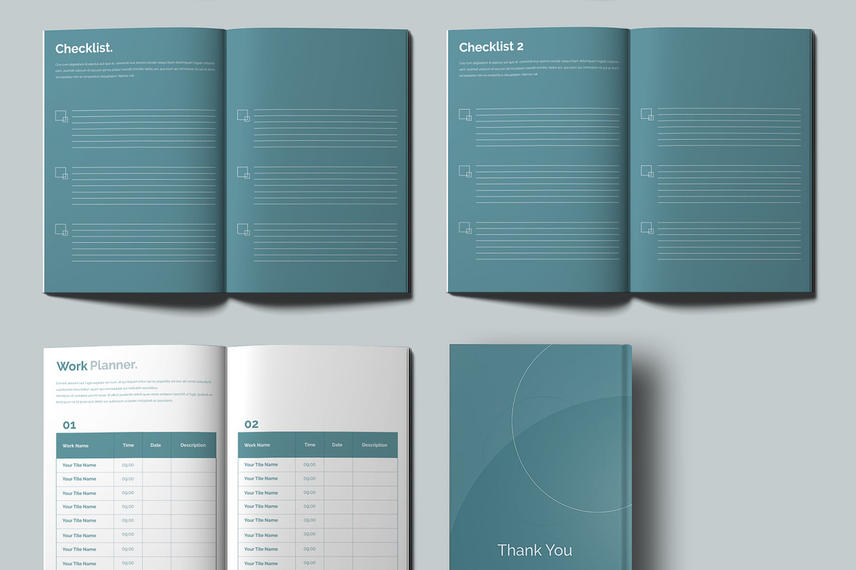 Workbook Planner Layout, a Stationery Template by ContestDesign (Photo 4 of 4)