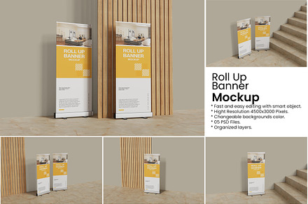 Roll Up Banner Mockup, an Advertising Mockup by Indah