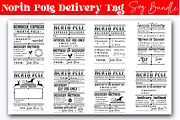 North pole delivery tag SVG Bundle,, an Object Graphic by Cut File (Thumbnail 1 of 5)