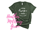 Bella Canvas TShirt Mockups On White, a Shirt Mockup by lock and page (Thumbnail 77 of 92)