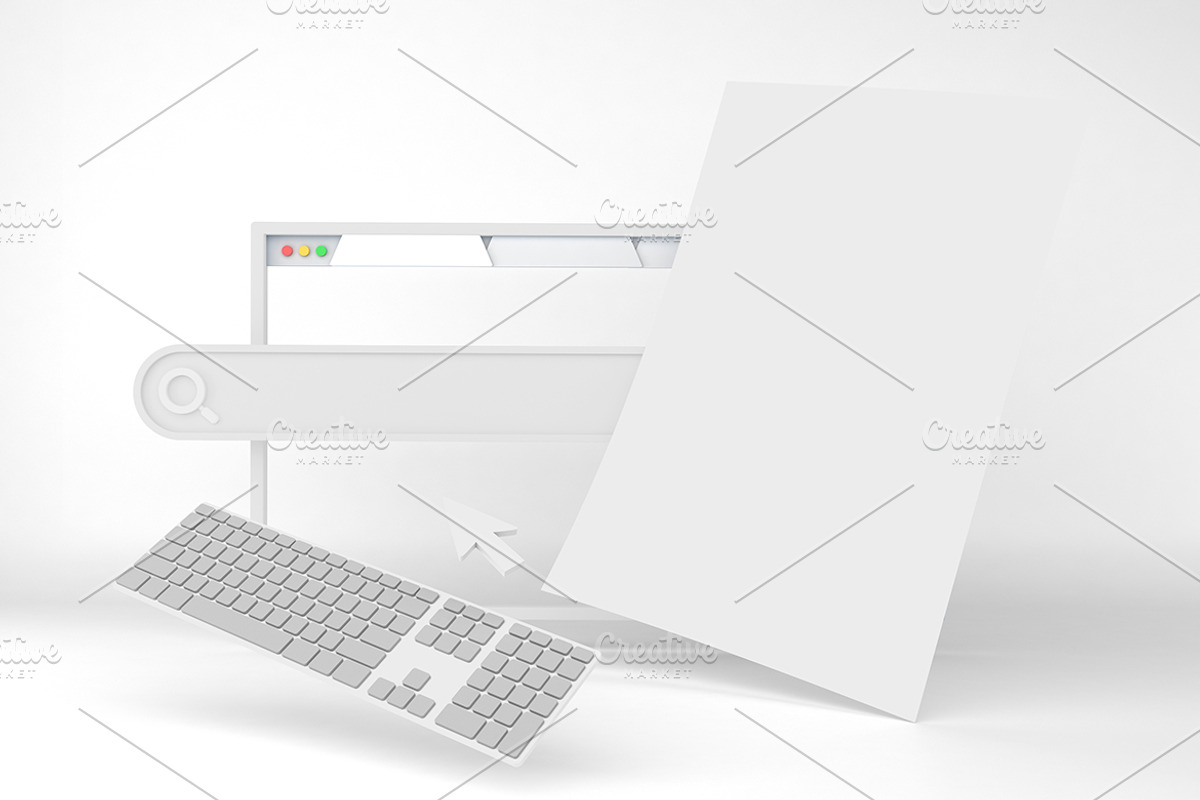 Website Flyer Mockup, an Advertising Mockup by Qaleb Studio (Photo 2 of 2)