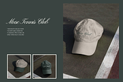 MUSE Tennis Club | Hat Mockups, a Hat Mockup by Duet Atelier (Thumbnail 2 of 7)