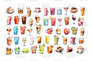 Watercolor Drinks