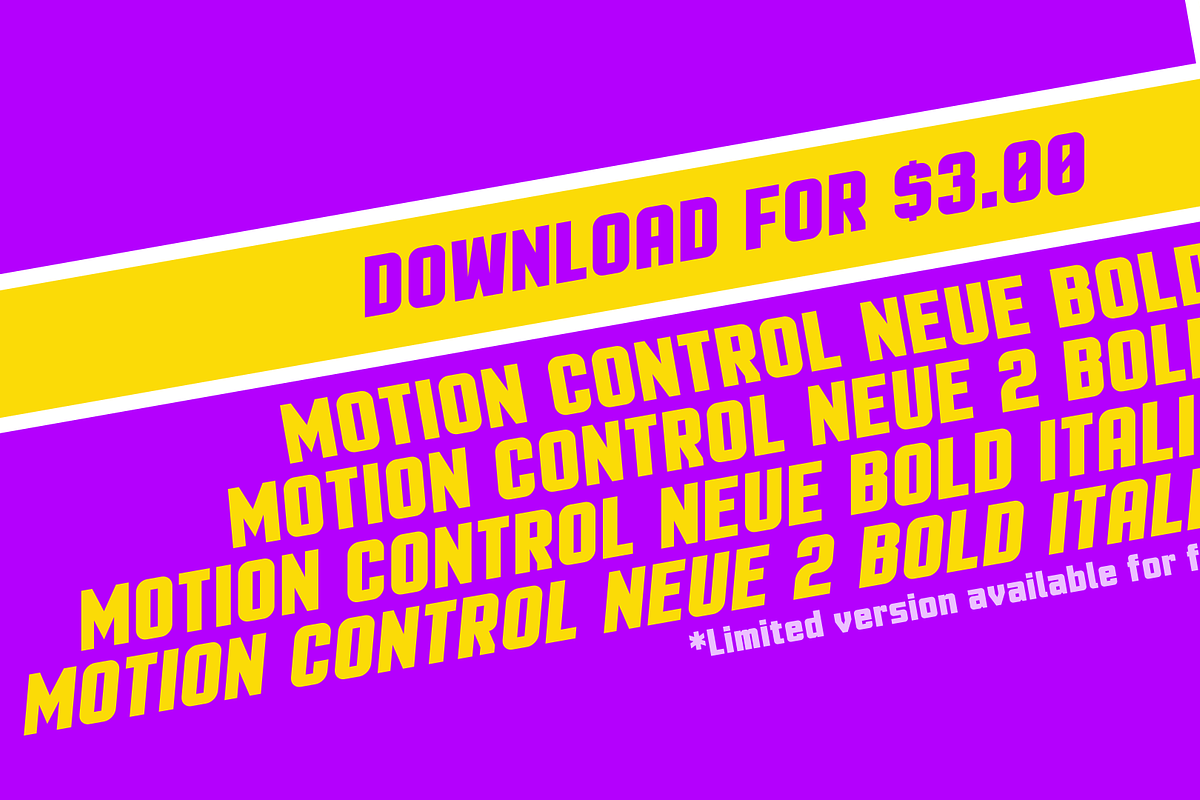 Motion Control Neue: a Sturdy Font, a Sans Serif Font by UkiyoMoji Fonts (Photo 9 of 9)