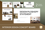 Interior Design Concept Board Slides, a Presentation Template by Antstheme (Thumbnail 1 of 4)