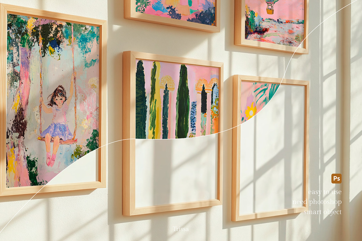 Wall gallery. — 19 Frame mockup, a Household Mockup by Trissa (Photo 2 of 7)