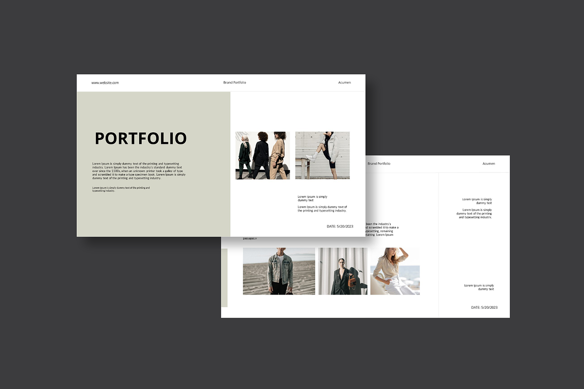Brand Portfolio Keynote Template, a Presentation Template by Spesifikstd (Photo 7 of 8)