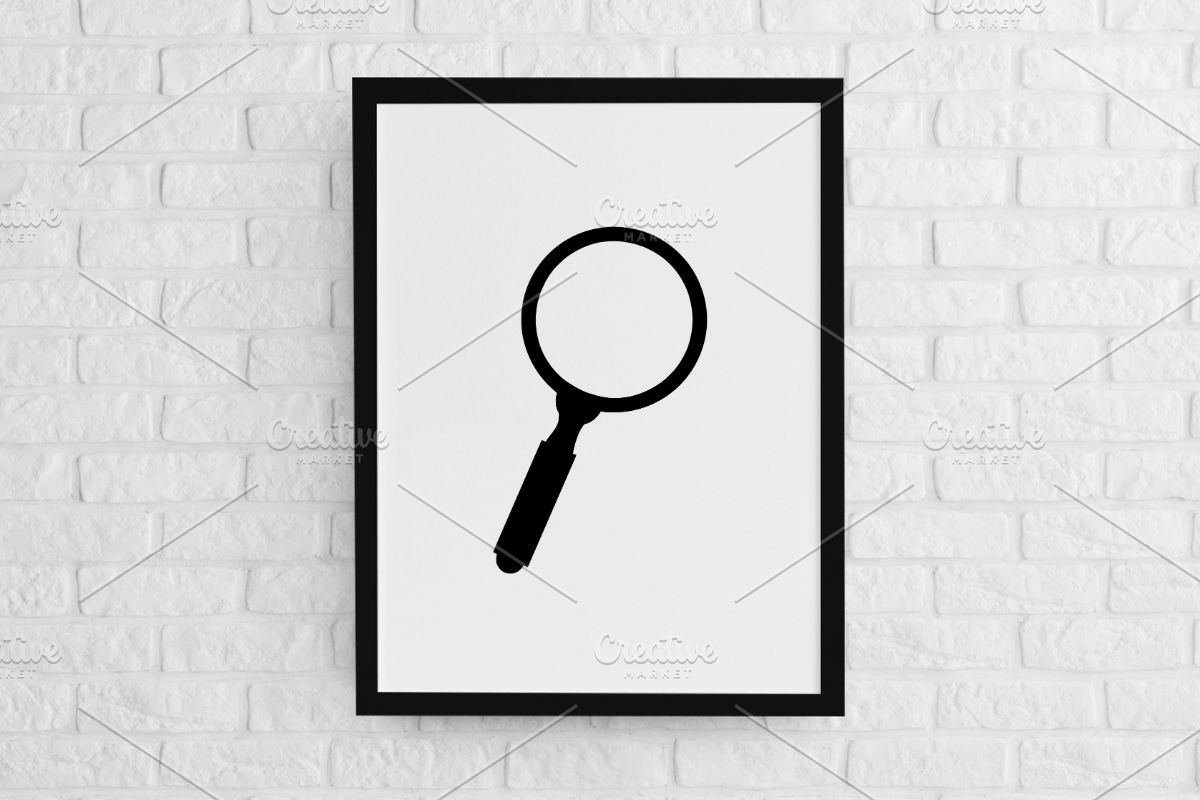 Magnifying Glass Silhouette SVG, an Object Illustration by newminddesign (Photo 2 of 3)