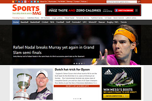 SportsMag Sports News WP Theme
