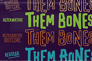 Them Bones: A Novelty Halloween Font, a Font by Wingsart Studio (Thumbnail 5 of 16)
