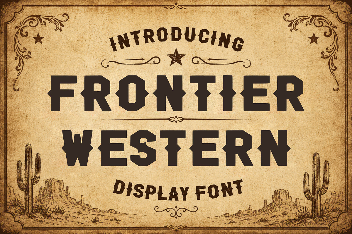 Frontier Western, a Slab Serif Font by Limited.studio (Photo 1 of 6)
