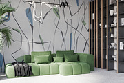 Wallpaper mockup Luxury living room, a Household Mockup by Hunny Badger (Thumbnail 6 of 9)