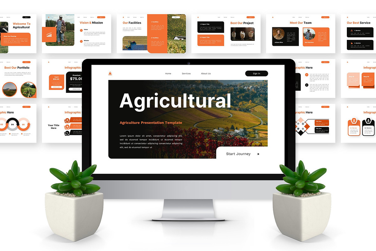 Agricultural - Agriculture GSL, a Presentation Template by Deepslide Studio (Photo 3 of 6)