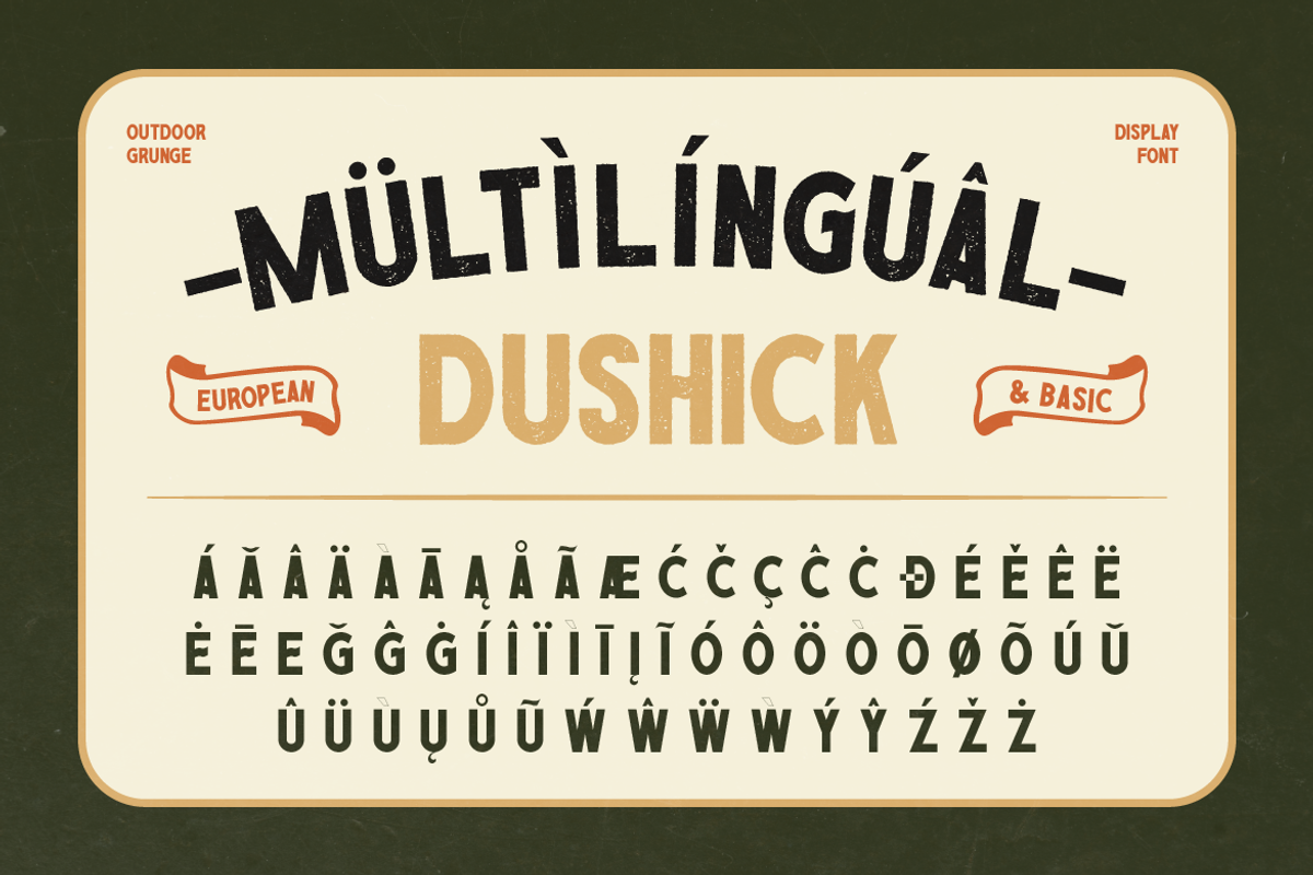 Dushick, a Sans Serif Font by Burntilldead (Photo 11 of 12)