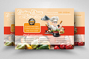 Cooking Class Horizontal Flyer, a Flyer Template by Psd Templates (Thumbnail 1 of 3)