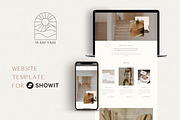 Minimal Showit Website Template, a Websites & App Template by Wonderlik Webdesign (Thumbnail 1 of 4)